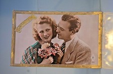 CPA CARTE POSTAL STE SAINTE CATHERINE DENTELLE AJOURE BONNET FILLE GARCON ANCIEN