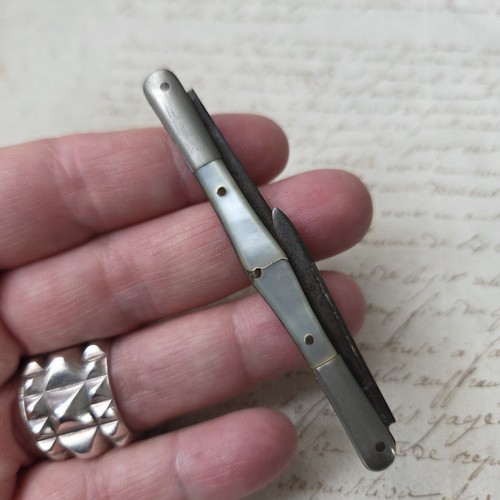 Couteau poche nacre canif - nacre,