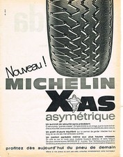 PUBLICITE ADVERTISING   1966   MICHELIN PNEU  XAS