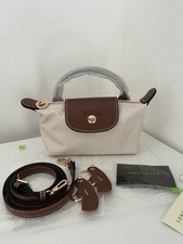 Sac Mini Longchamp XS Blanc - NEUF Avec Étiquette & Bandoulière