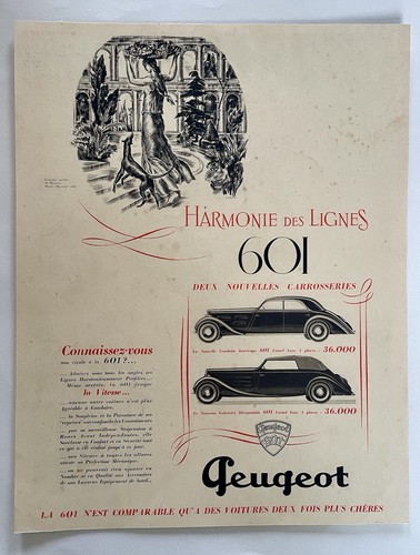 Publicité originale peugeot - publicité,