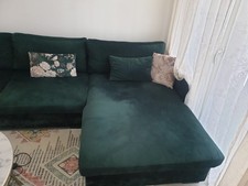 Canapé d'Angle Réversible Vert Foncé