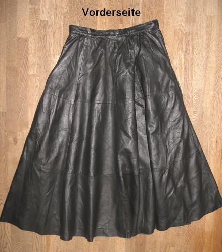 Longue jupe rock cuir - longue,