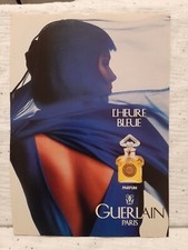 Publicité papier Parfum. Perfume Ad Guerlain l'heure bleue de 1993