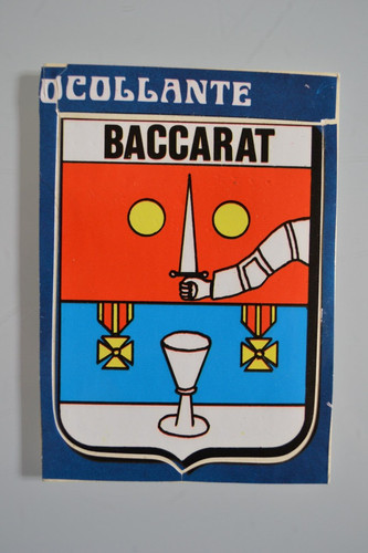 Baccarat ecusson blason - ecusson,