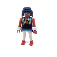 PLAYMOBIL * WESTERN * Guerrier Indien Tunique Brune Chausson Campement Camp 4012