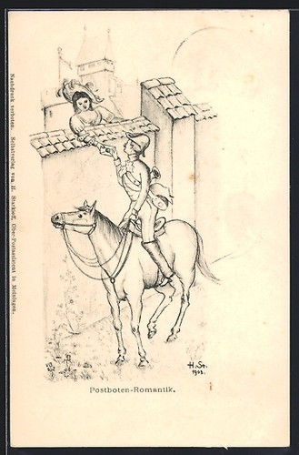 Carte postale artiste - d'artiste, h