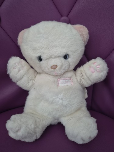 Doudou ours boulgom rose blanc - ours,