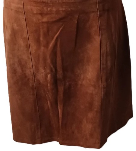 Jupe courte véritable cuir - en,