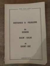 1963*MARIE KLEIN-ADAM*HISTOIRES ET FOLKLORE DU DONON*SALM-SALM ET SAINT-DIE*88