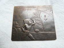 plaquette bronze art deco dolf