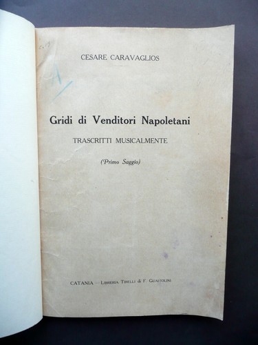 Cries neapolitan sellers - cries,