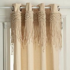 Rideau Macramé Beige
