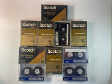 Lot De 10 cassette k7 audio diverses Vierges Enregistrées À Reenregistrer SCOTCH