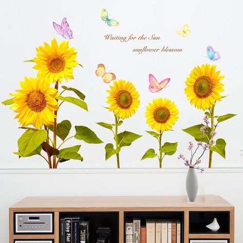 Grand tournesol autocollant - grand,