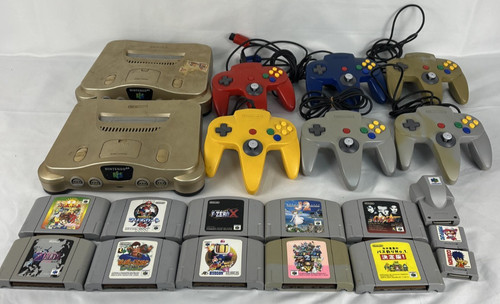 Nintendo console gold n64 - 64,