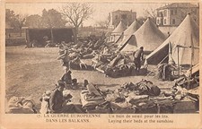 Greece - A military hospital on the Salonica Front - A sunbathing area for the b