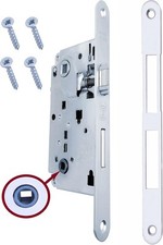 Serrure AGB porte intérieure encastrée pour salle de bain WC série CENTRO (face 