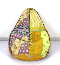Vintage Kantha Quilt Bean Bag