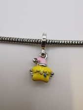 Perle Charm étoile jaune