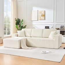 Canapé blanc modulaire - canapé,