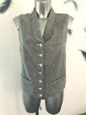 HIGH USE luxueux gilet sans manches pied de poule femme taille 40 fr 38D 