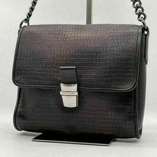 Sac bandoulière LONGCHAMP cuir gaufré noir