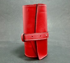 Marmotte Haut de gamme - cuir rouge - 6 montres