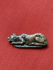 Rare Ancien Couteau de Poche Miniature Zoomorphe Manche Chat Old Knife