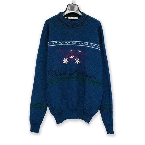 Pull vintage bleu foncé - vintage, À