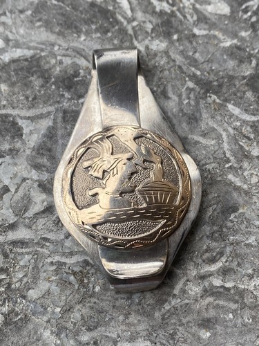Pince billets en - a, argent
