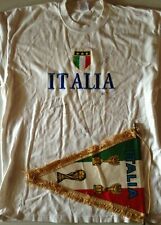 TEE SHIRT ITALIE TAILLE M // SAISON EURO 2006 // 4 SIGNATURES JOUEURS