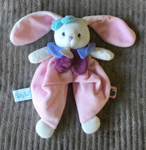 Doudou lapin blanc rose - doudou,
