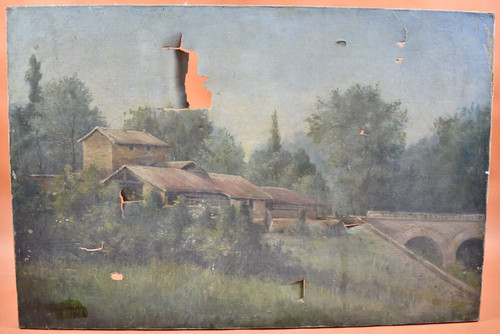 Peinture huile sur toile - à, l'huile