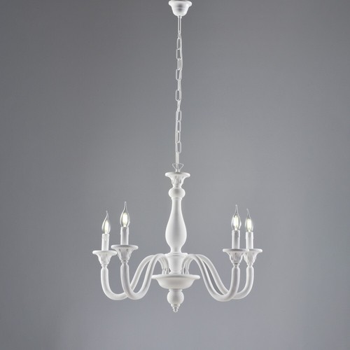 Lustre bois blanc shabby - bois,