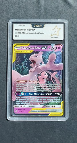 Carte pokémon mewtwo mew gx - mew,