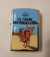 Briquet à essence des aventures de Tintin " le crabe aux pinces d'or "Collector 