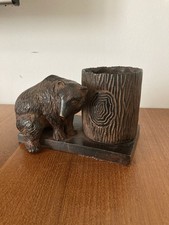 Bronze animalier ours patine