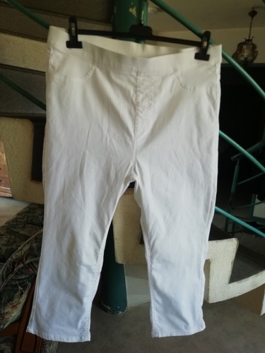 Pantacourt blanc taille - blanc, 46