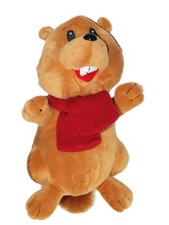 Peluche doudou marmotte Castor