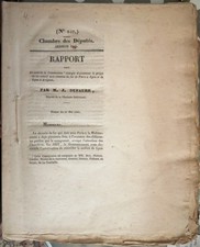 Chemins de fer de Paris à Lyon et de Lyon à Avignon 1845 rapport DUFAURE députés