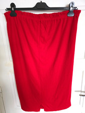 JUPE FLUIDE ROUGE TRICOT KAKIE TAILLE 5 OU 44 PARFAIT ETAT