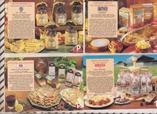 25F560 CPM lot de 4 recettes de cuisine SAVOIE LES ALPES EN FETE