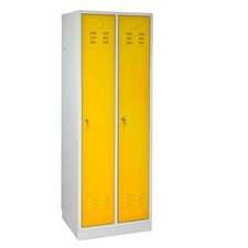Armoire vestiaire 2 portes Jaune - 600 x 500 x 1775 mm ADB40882