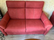 Ensemble salon cuir pleine fleur Mobilier de France canapé, fauteuils electrique