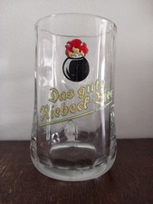 Ancien verre à bière émaillé La Bonne bière Riebecf 0.3L