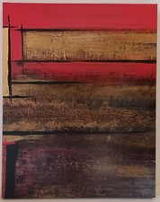 Tableau art moderne abstrait , contemporain , style ancien vintage , décoration