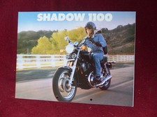 Prospectus catalogue  Moto : HONDA SHADOW 1100  / 1986