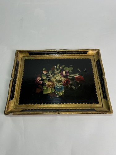 Vintage plateau bois peint - bois,