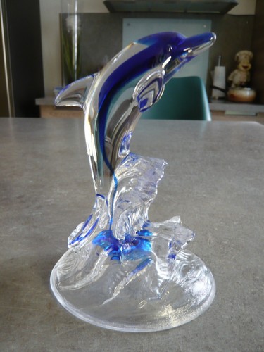 Dauphin cristal bleu et - en,